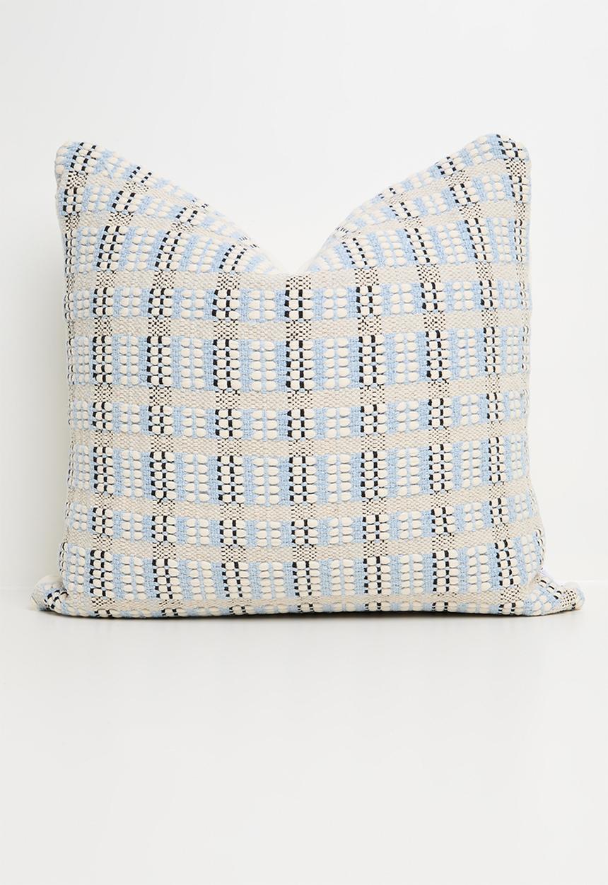 Sixth Floor - Oceana woven cushion cover - blue