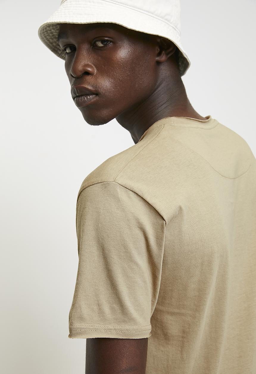 Brave Soul - Crew Neck T-shirt - Stone