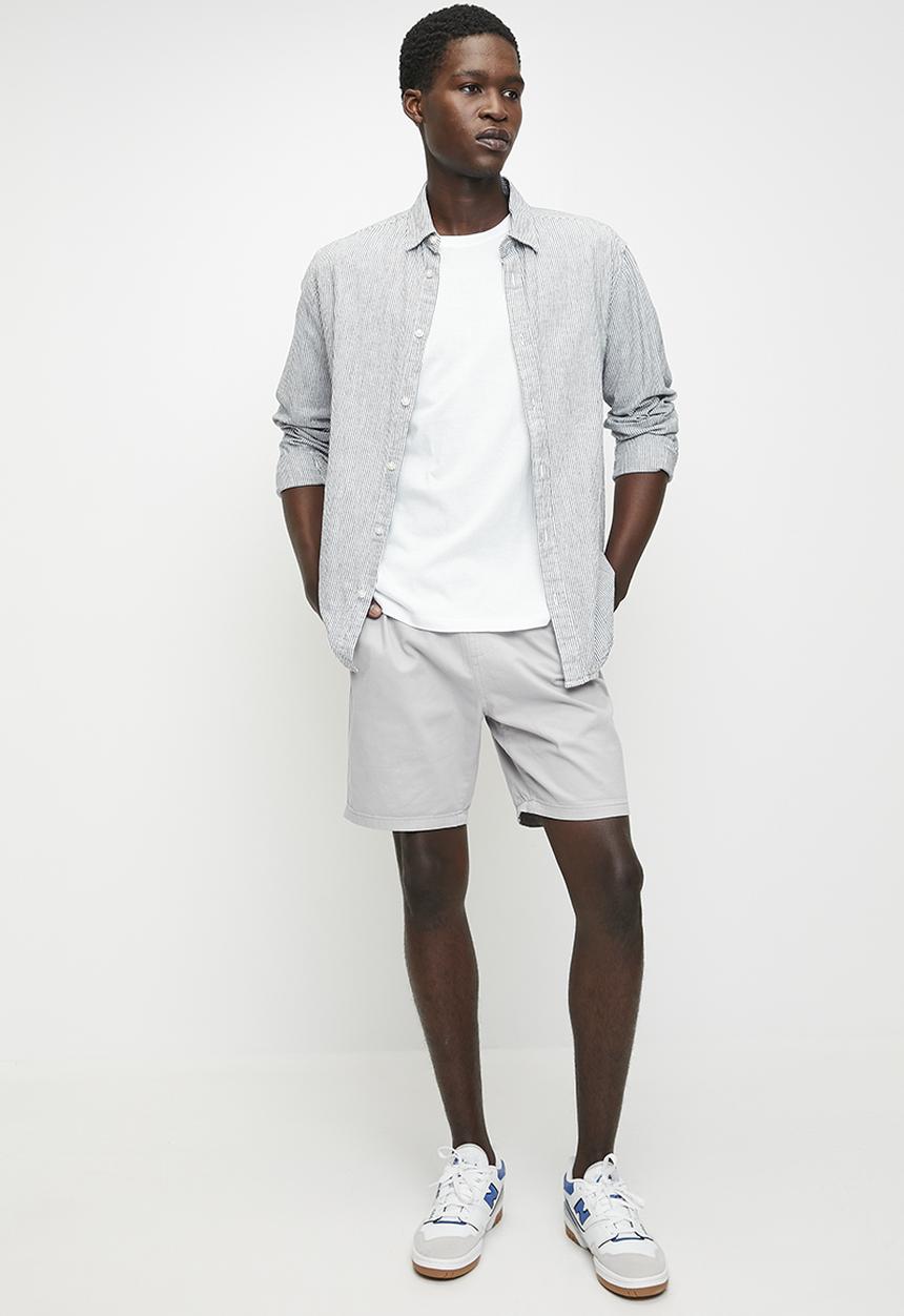 Brave Soul - Cotton Twill Short - Grey