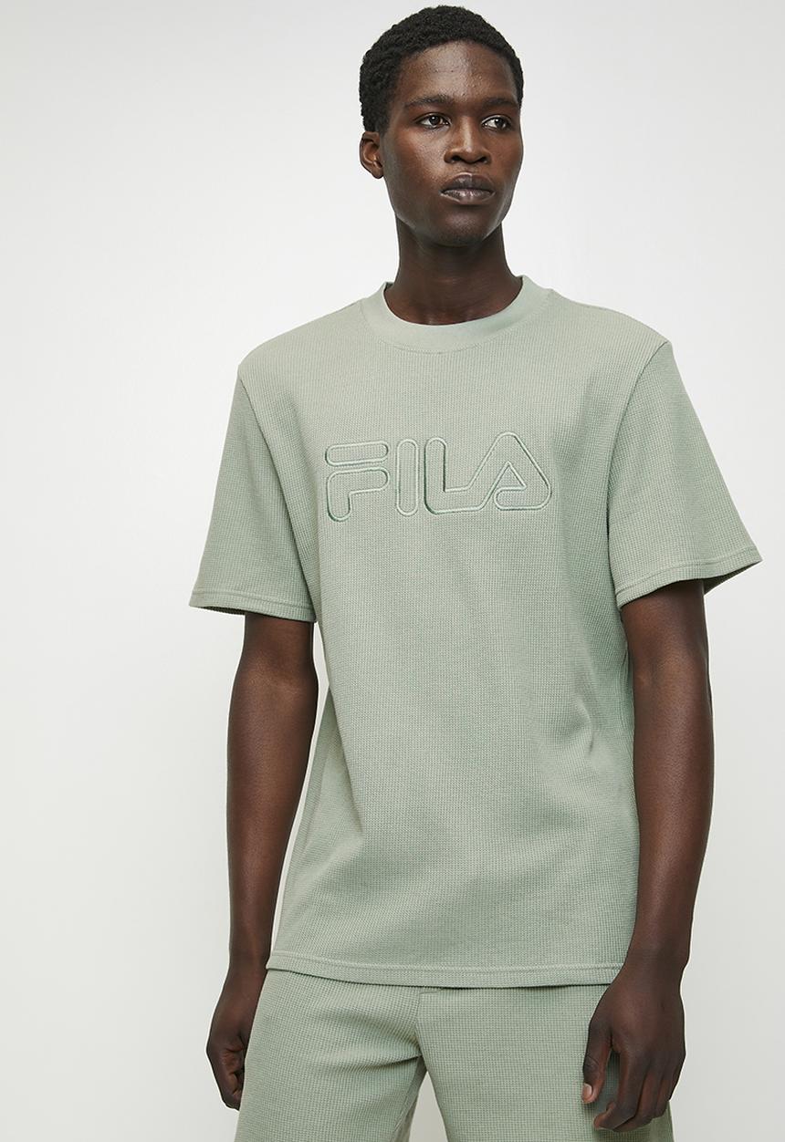 FILA - Caleb Waffle T-Shirt - Iceberg Green