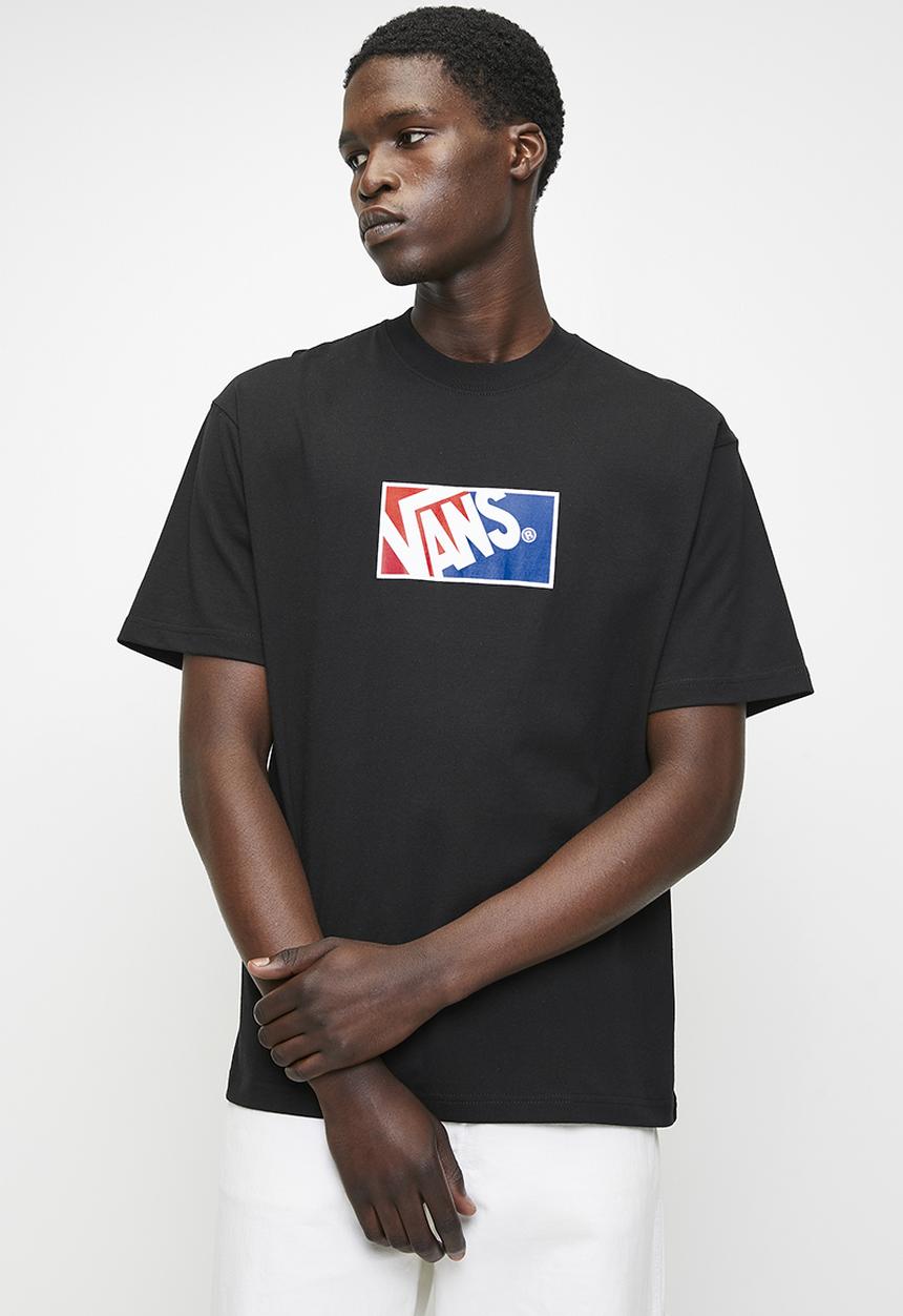 Vans - Original Standards Blocked Box Ss - Black-Racing Red
