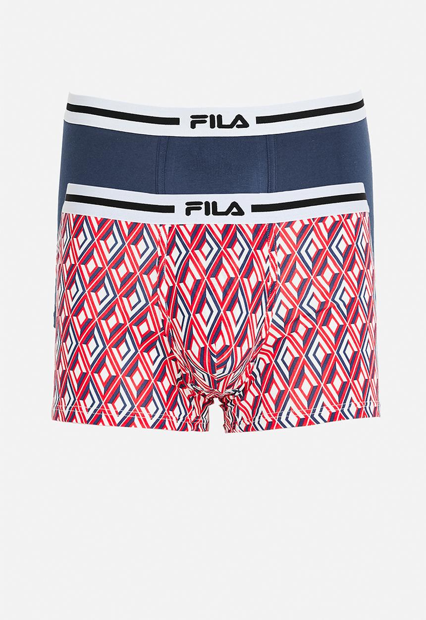FILA - ALDO TRUNK (2PK) - FILA Red & Blue AOP/ FILA Blue