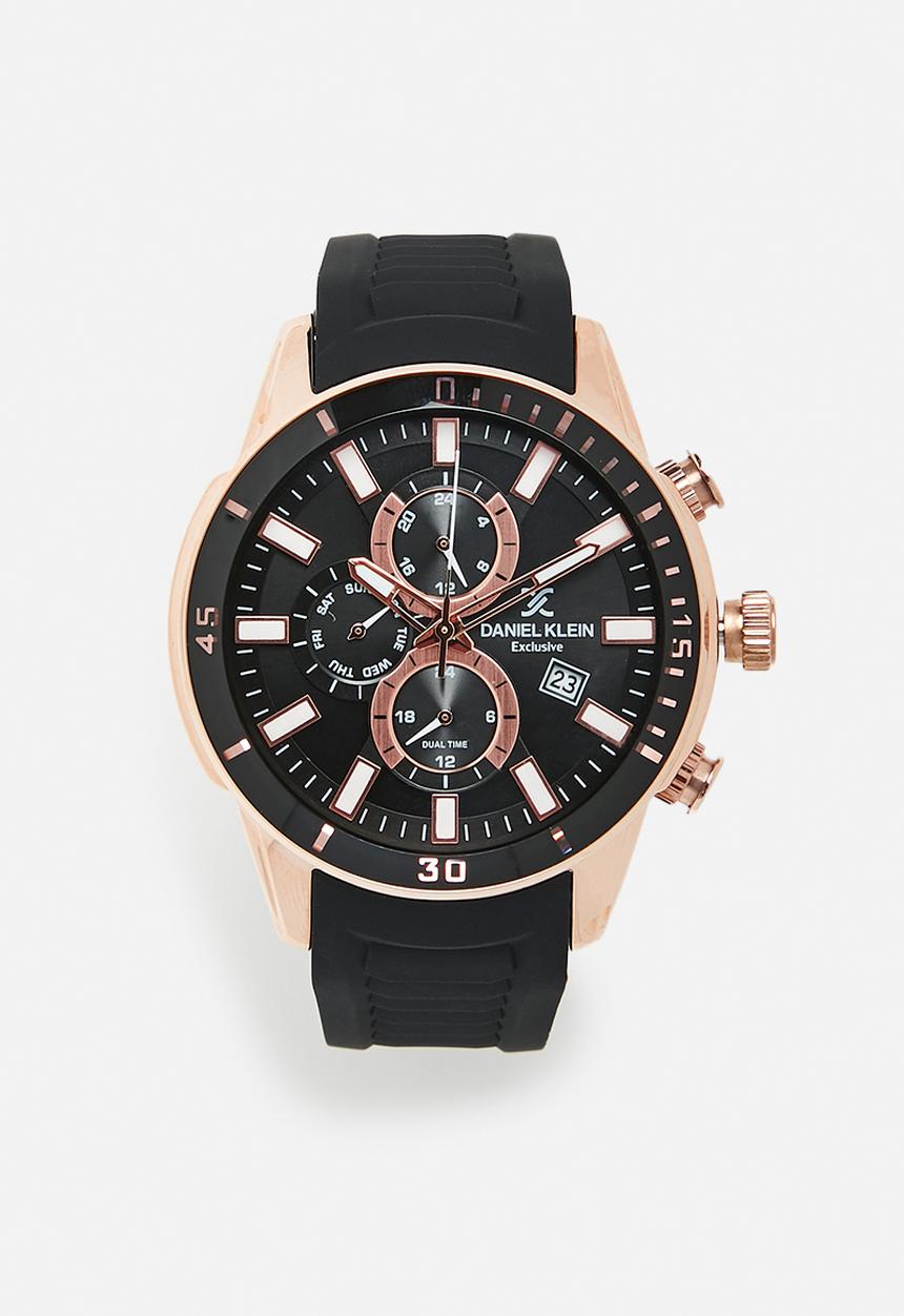 Daniel Klein - DK113313-3- rose gold/black