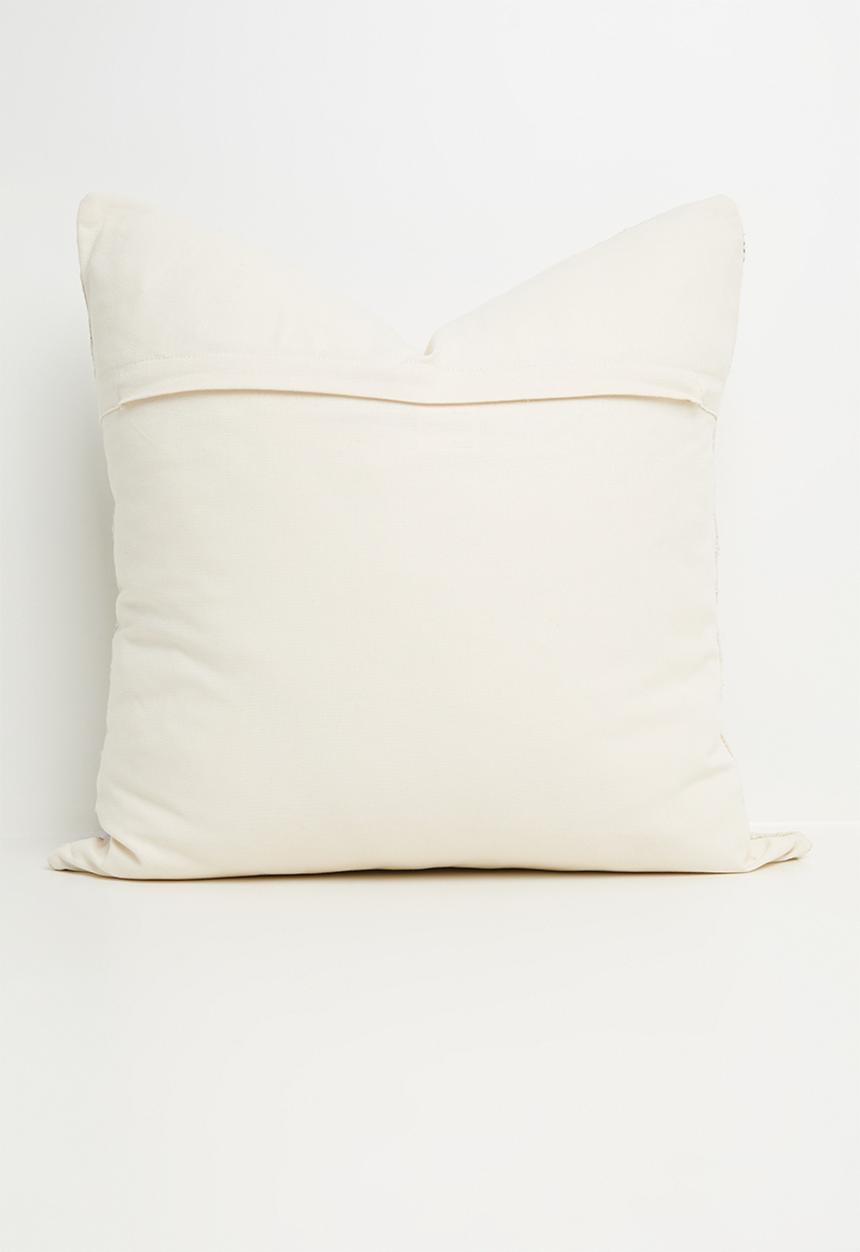 Sixth Floor - Tag woven cushion cover - Grey
