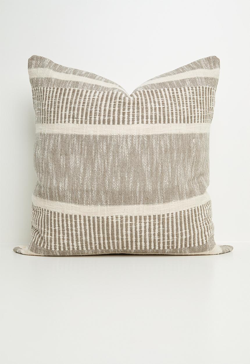 Sixth Floor - Stilo woven cushion cover - Grey