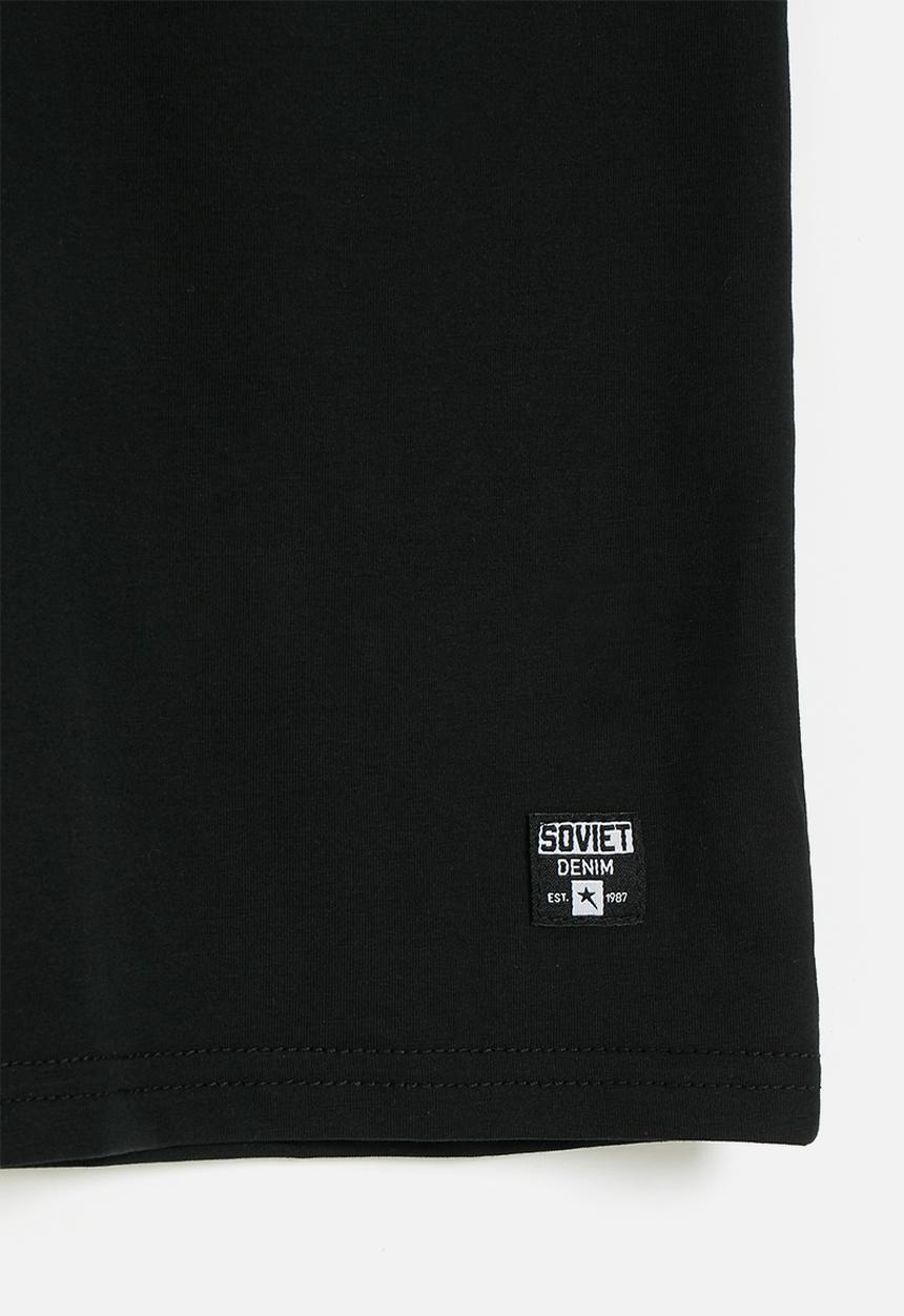 SOVIET - Boys fashion t-shirt box fit - black