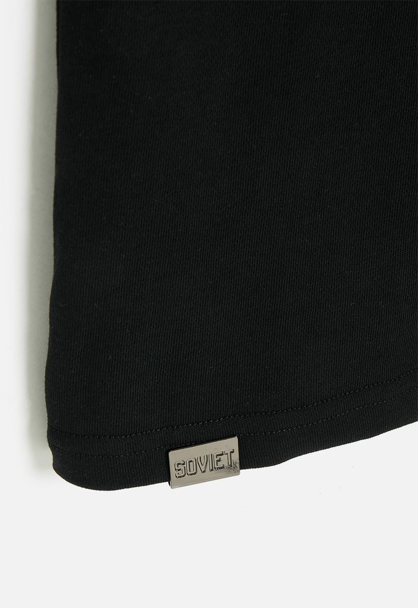SOVIET - Boys crew neck tee box fit - black