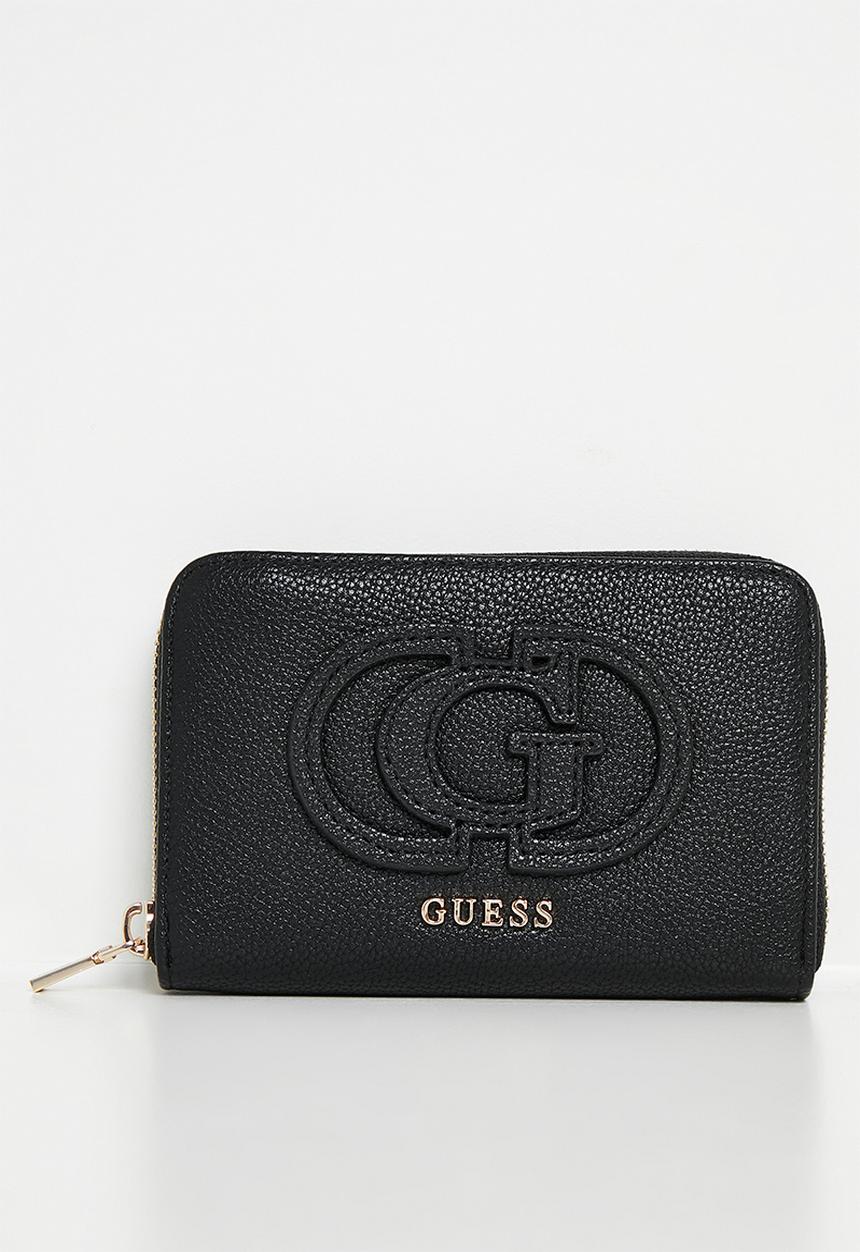 GUESS - Calebra Sling Medium Zip Around  Bag- Black