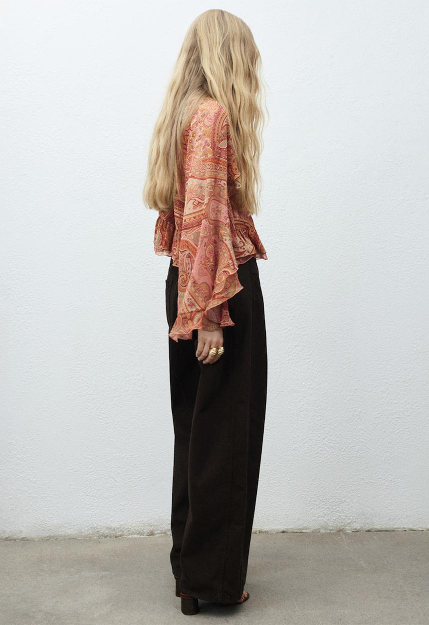 MANGO - Blusa icey - brown