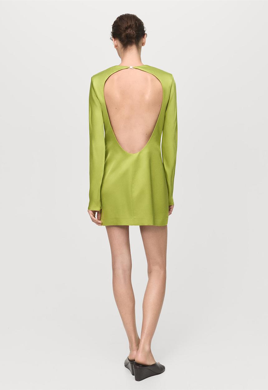 MANGO - Dress robi -  green