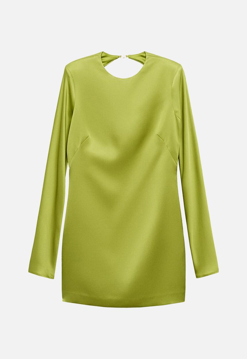 MANGO - Dress robi -  green