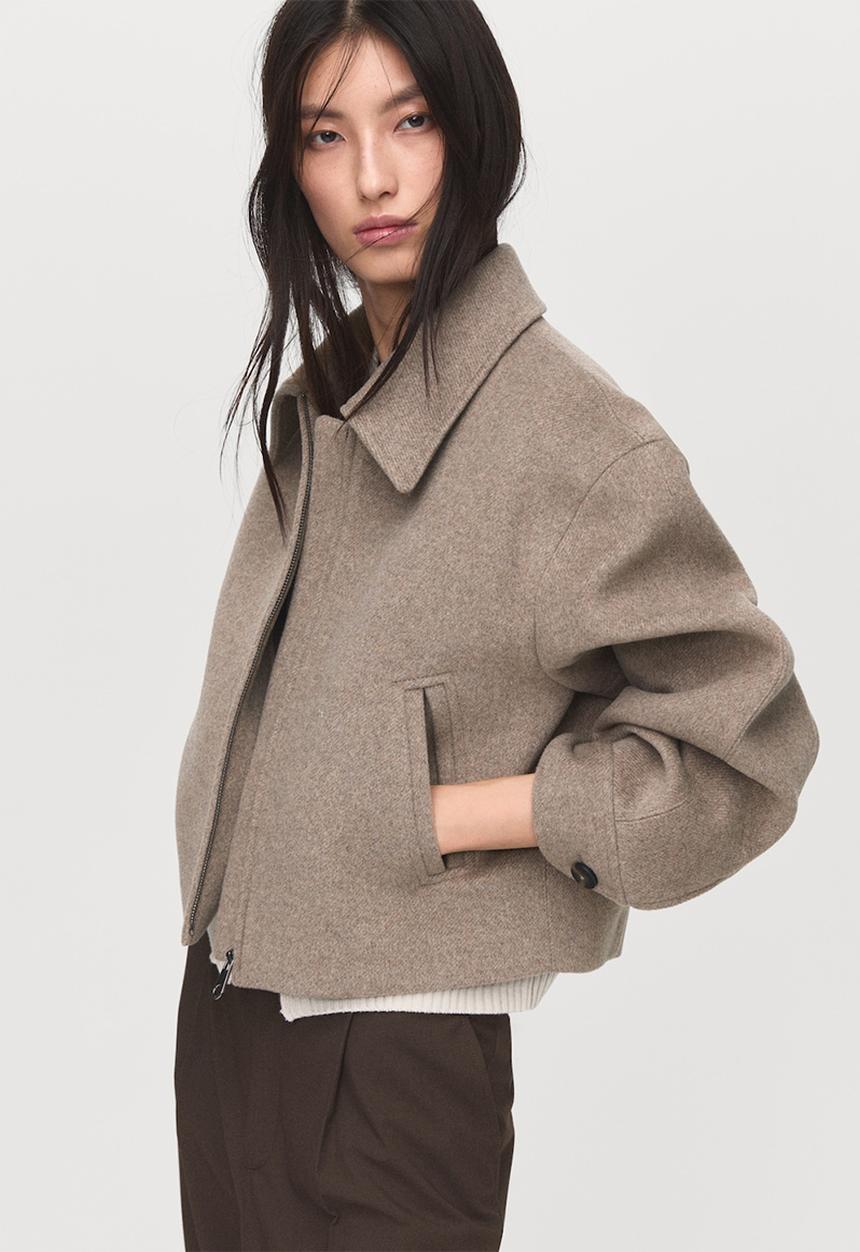 MANGO - Chaqueta candyx - light pastel beige