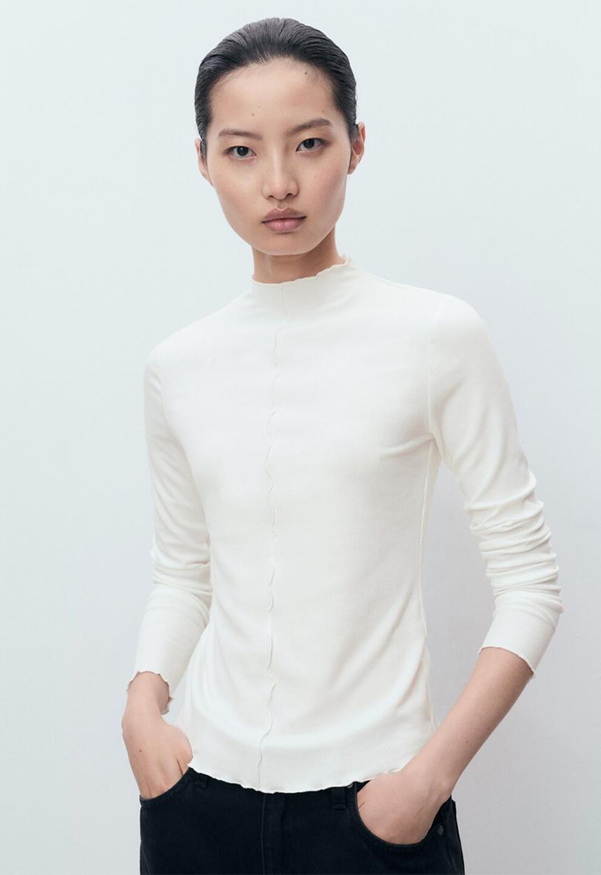 MANGO - Camiseta curlis - white