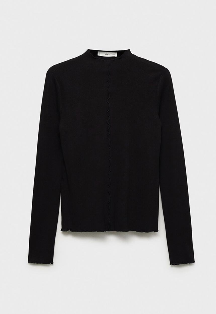 MANGO - Camiseta curlis - black