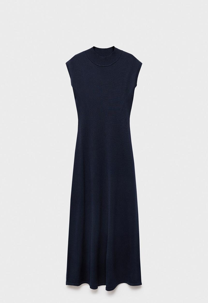 MANGO - Dress pomodore - midnight navy