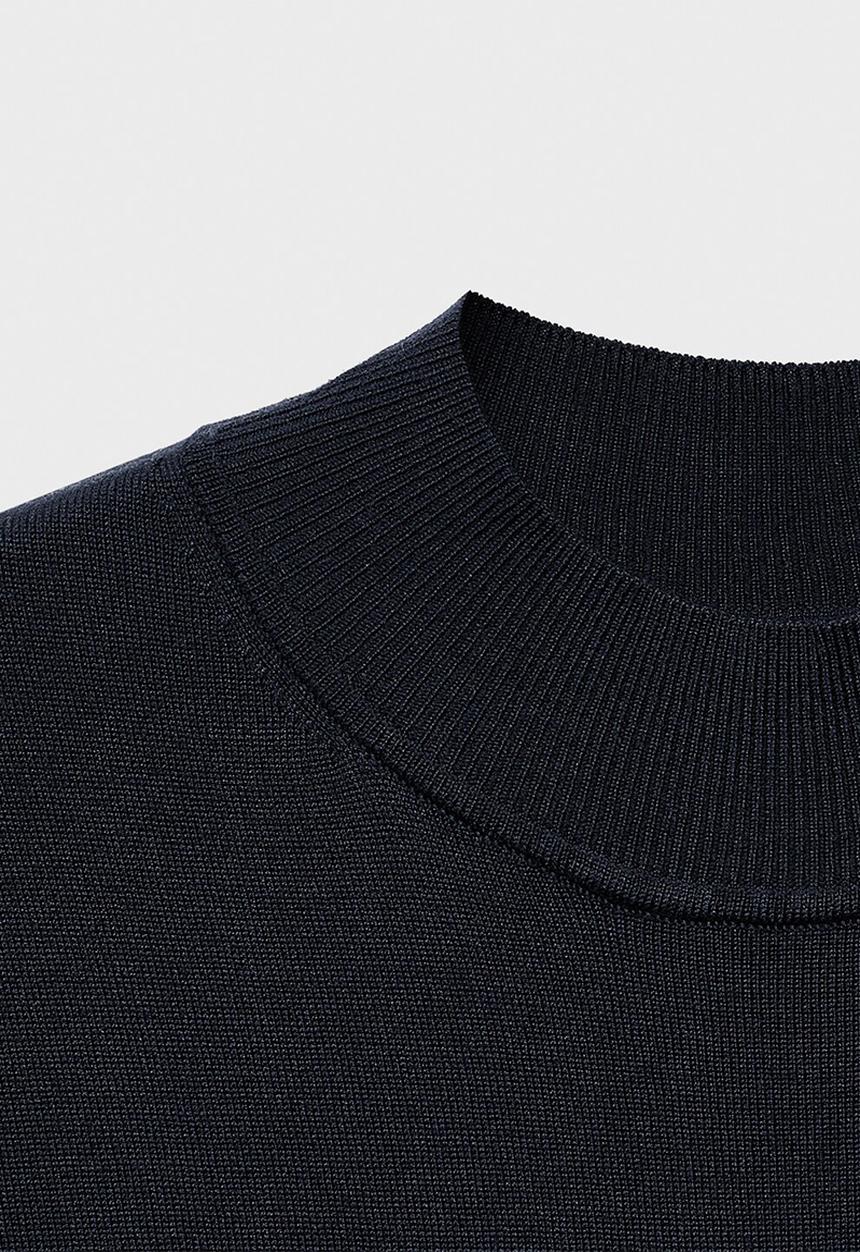MANGO - Dress pomodore - midnight navy