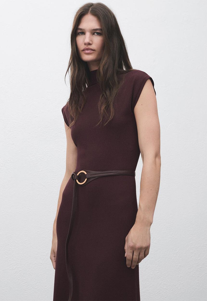 MANGO - Dress pomodore - dark  red