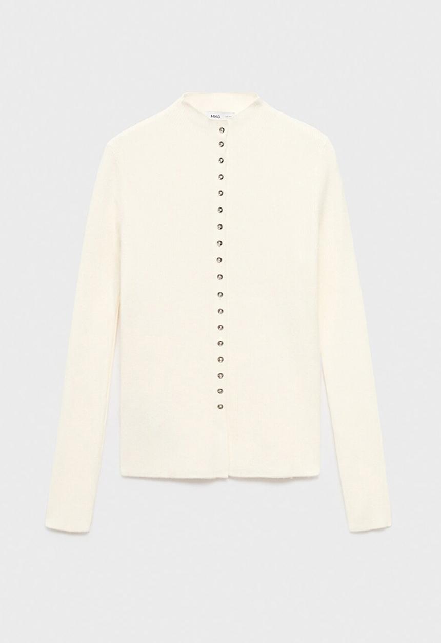 MANGO - Cardigan twenties - light beige