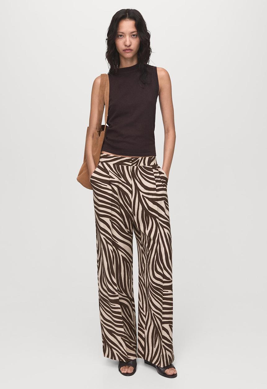 MANGO - Trousers nikita -  black