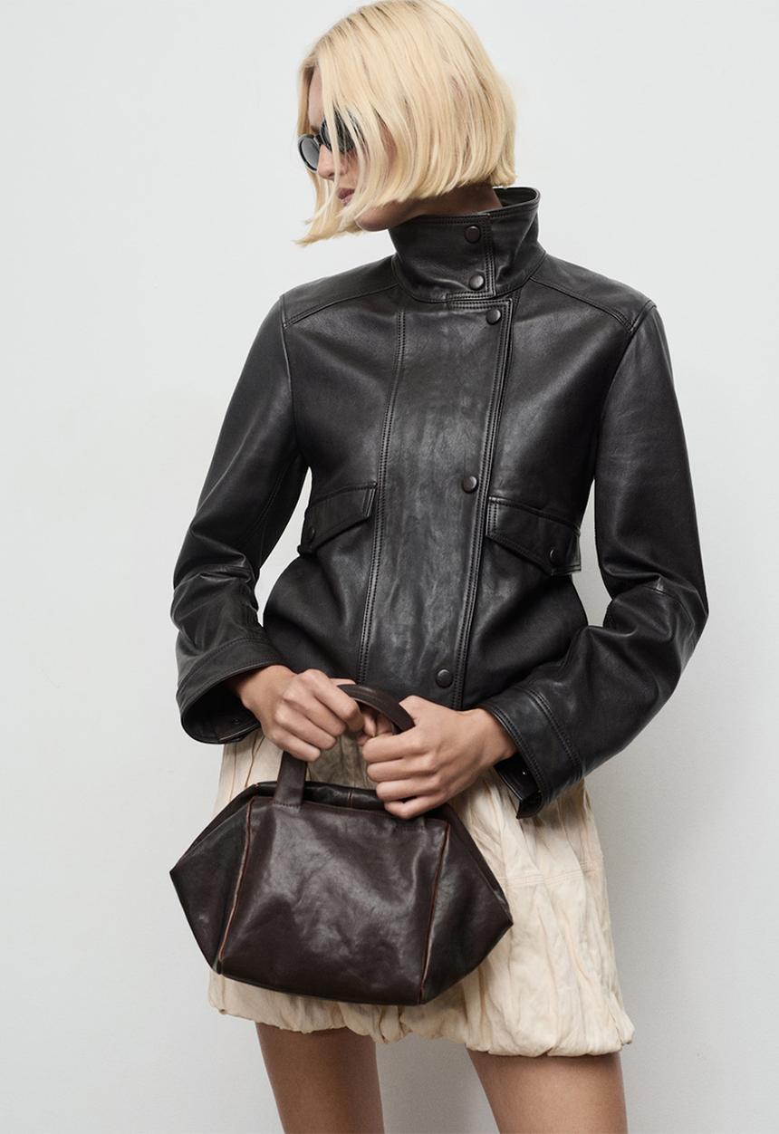 MANGO - Chaqueta comme - brown