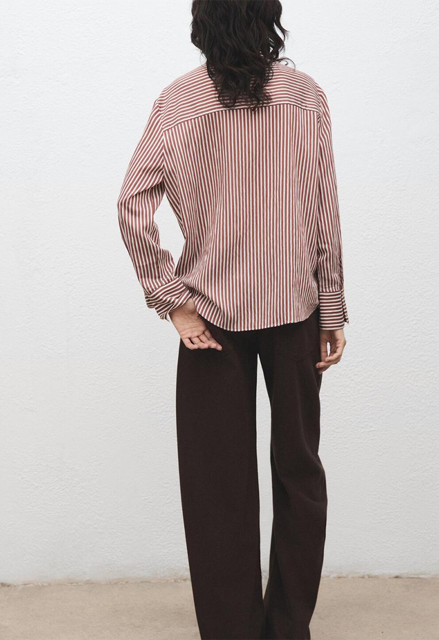 MANGO - Shirt zaha -  brown