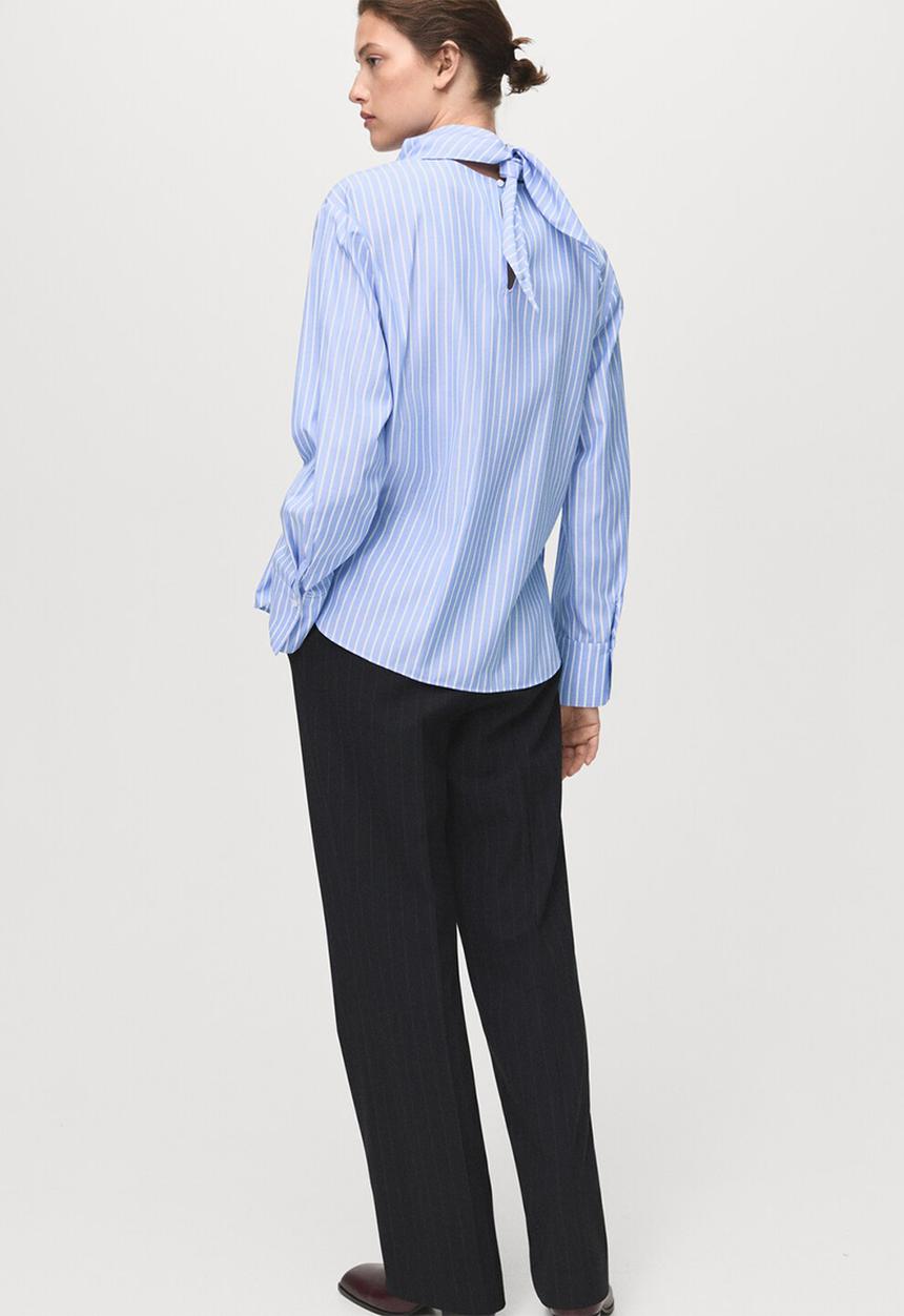 MANGO - Blouse kike - mid-blue