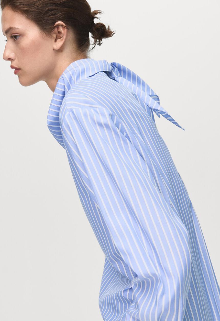 MANGO - Blouse kike - mid-blue