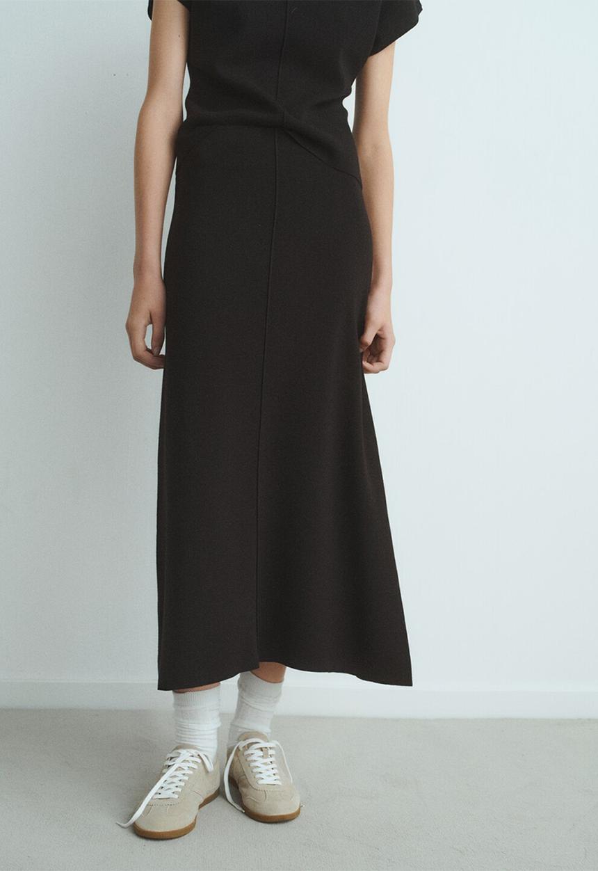 MANGO - Skirt zonard -  black