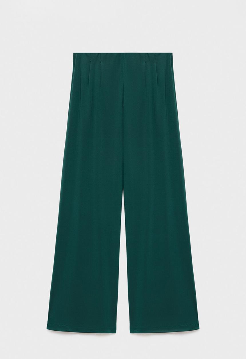 MANGO - Trousers lei  -  dark green