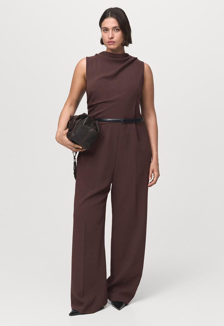 MANGO - Jumpsuit marty1 -  dark brown