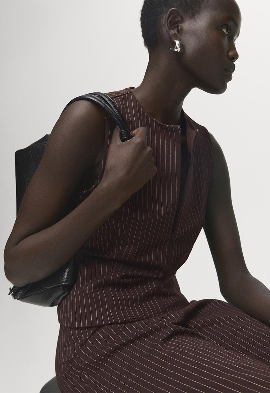 MANGO - Top brin - brown