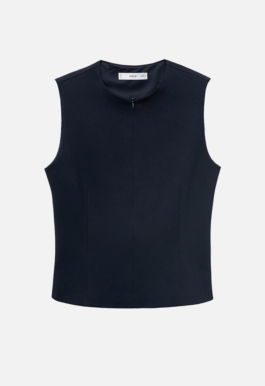 MANGO - Top brin - midnight navy