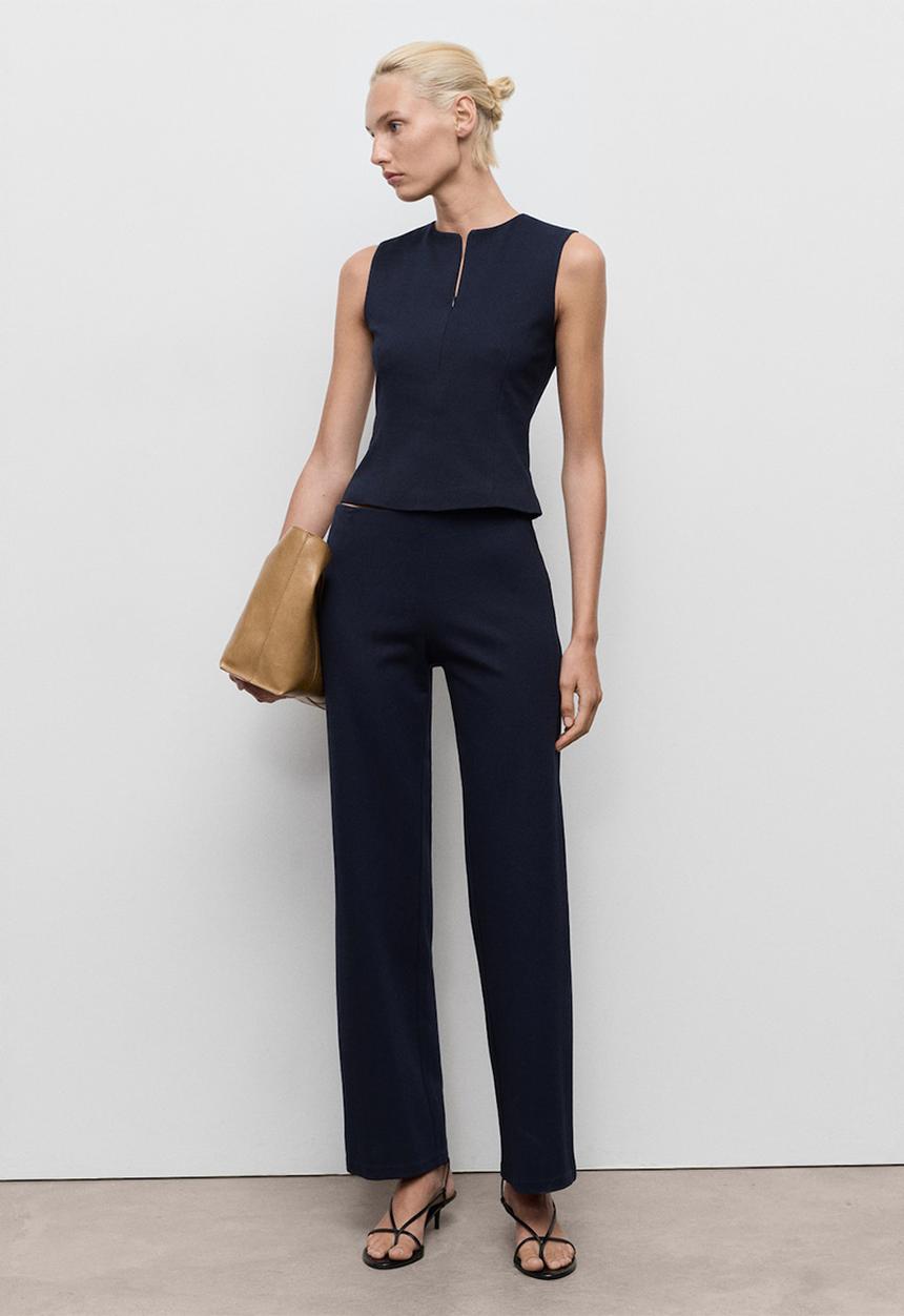 MANGO - Top brin - midnight navy