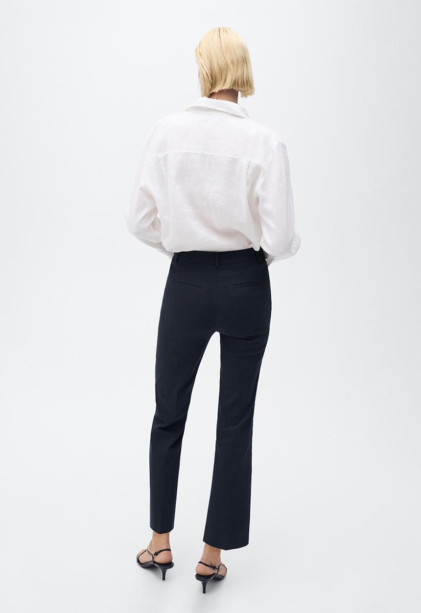 MANGO - Trousers newcola - midnight navy