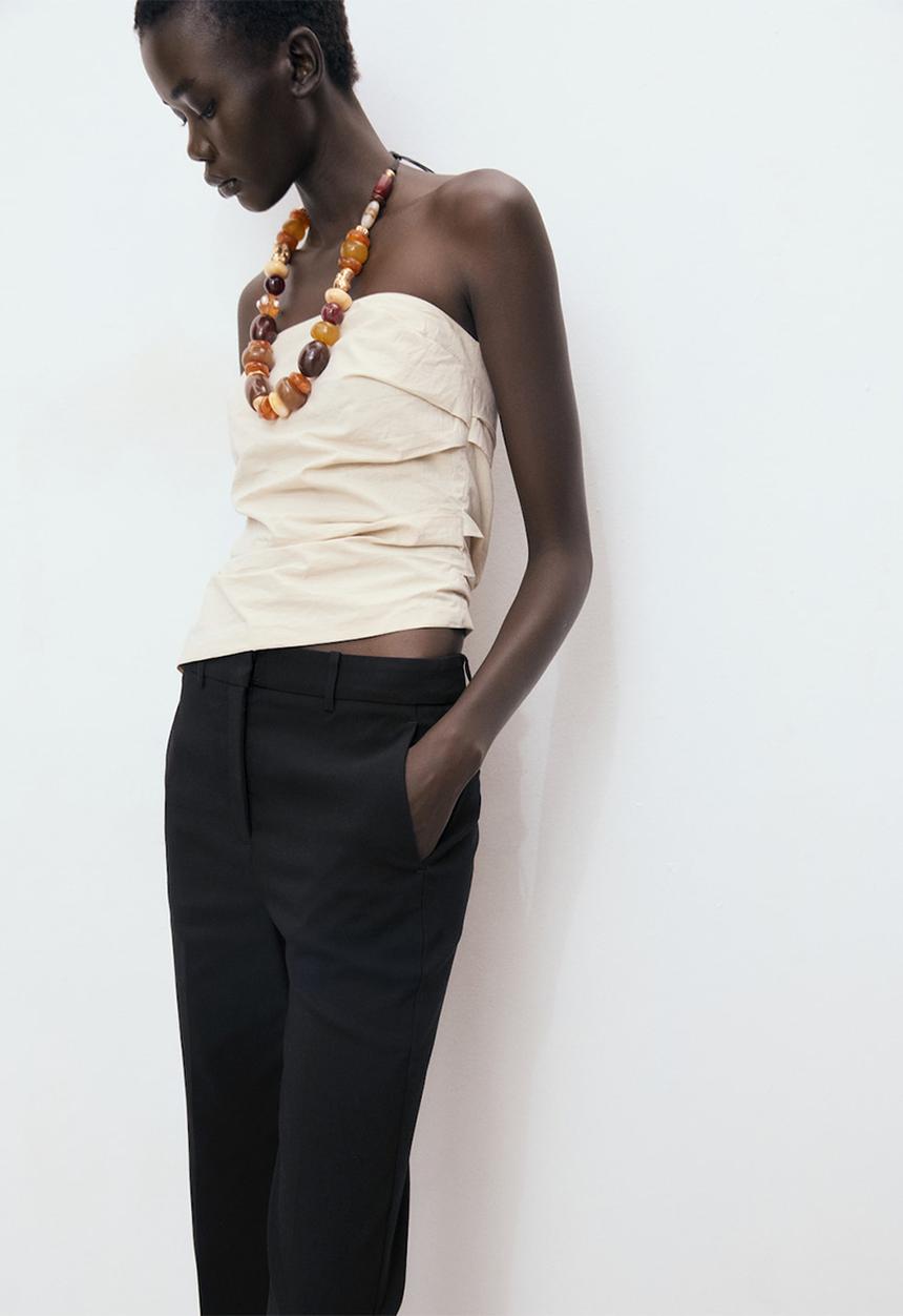 MANGO - Trousers newcola  -  black
