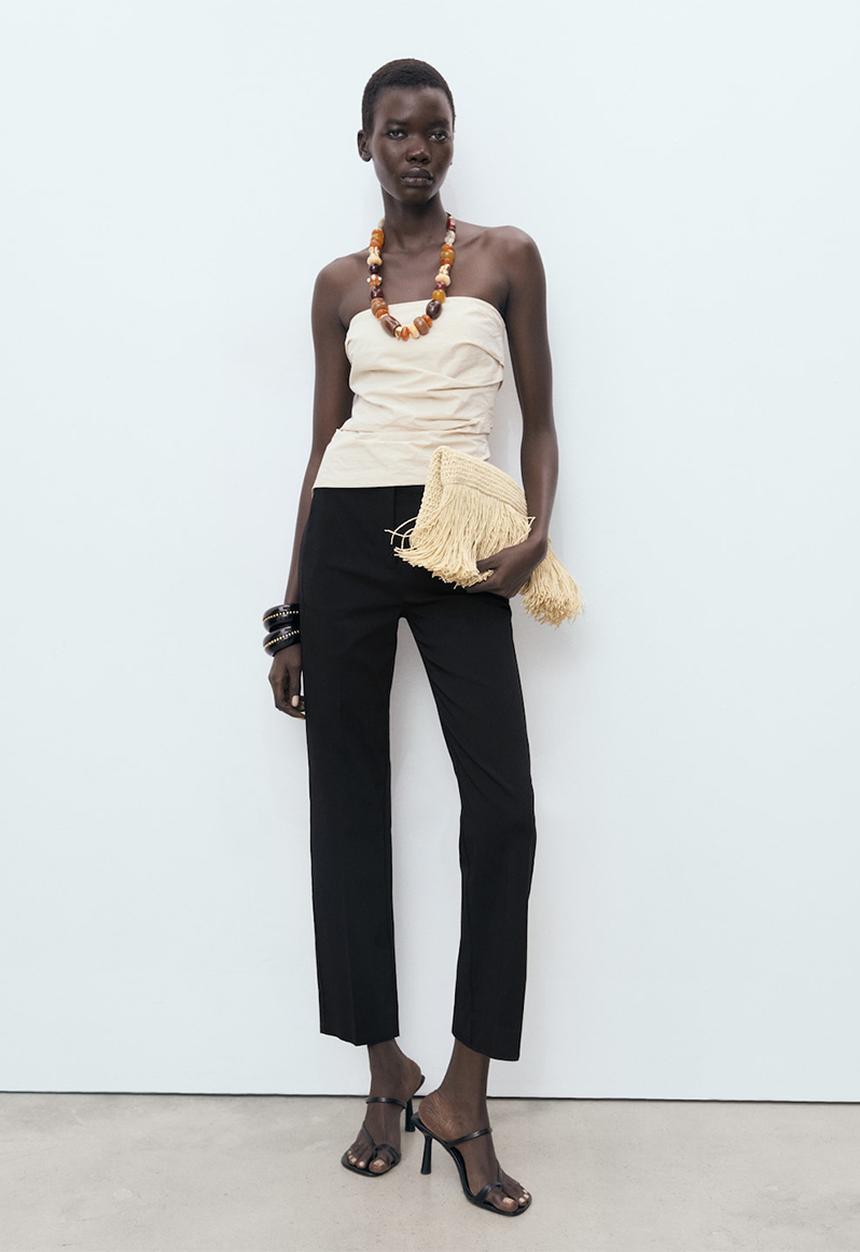 MANGO - Trousers newcola  -  black