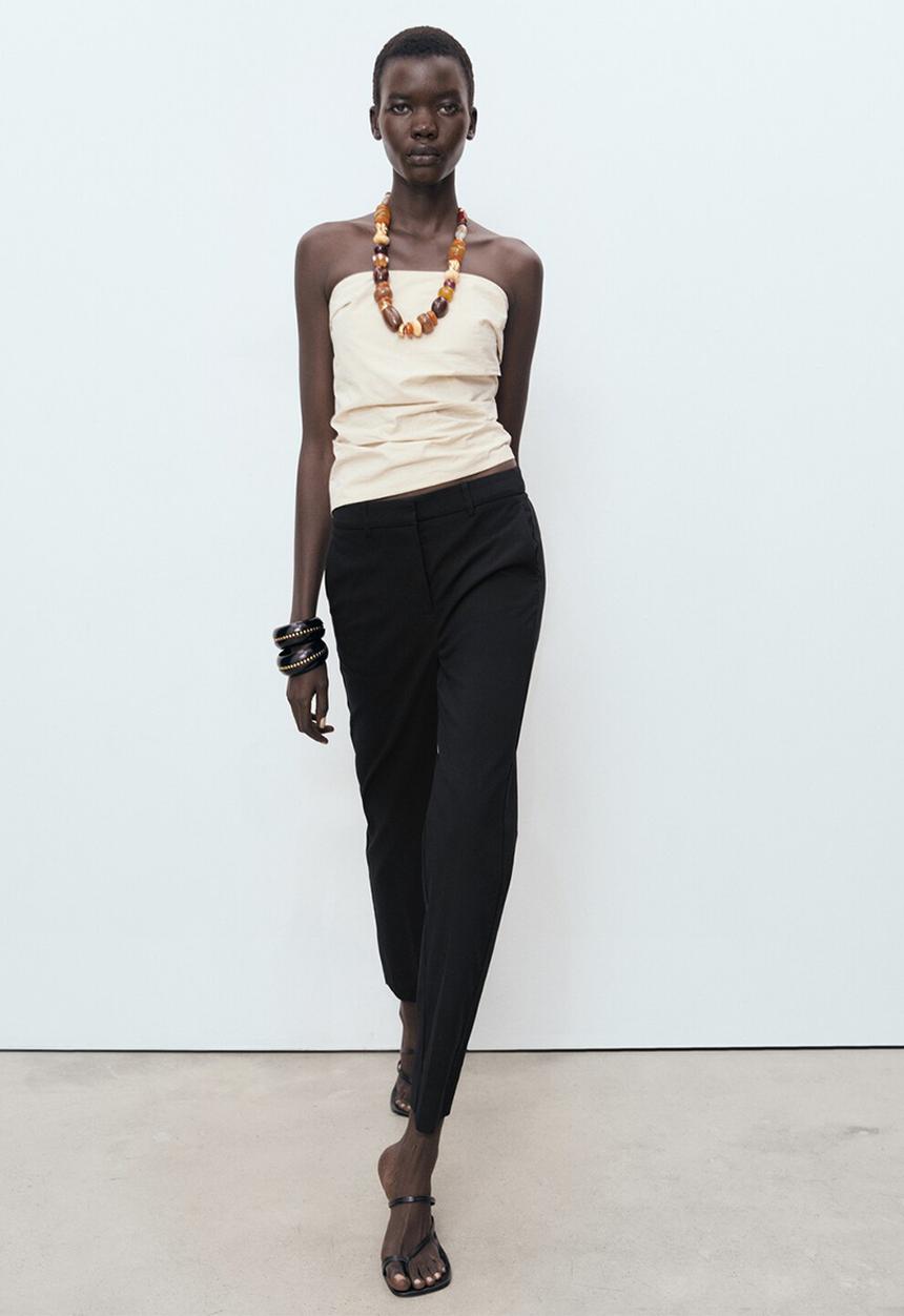MANGO - Trousers newcola  -  black
