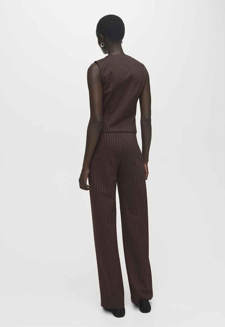 MANGO - Trousers brin -  brown