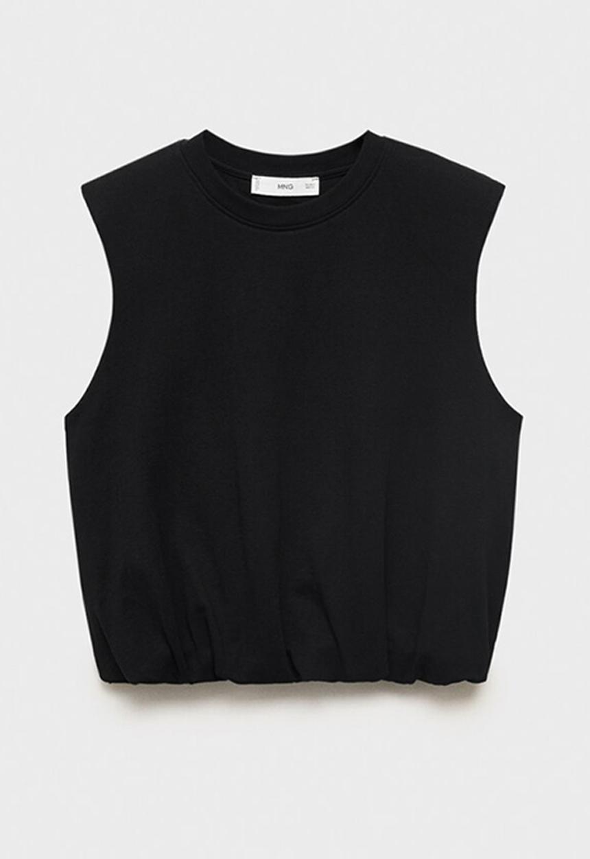 MANGO - Top cindy - black