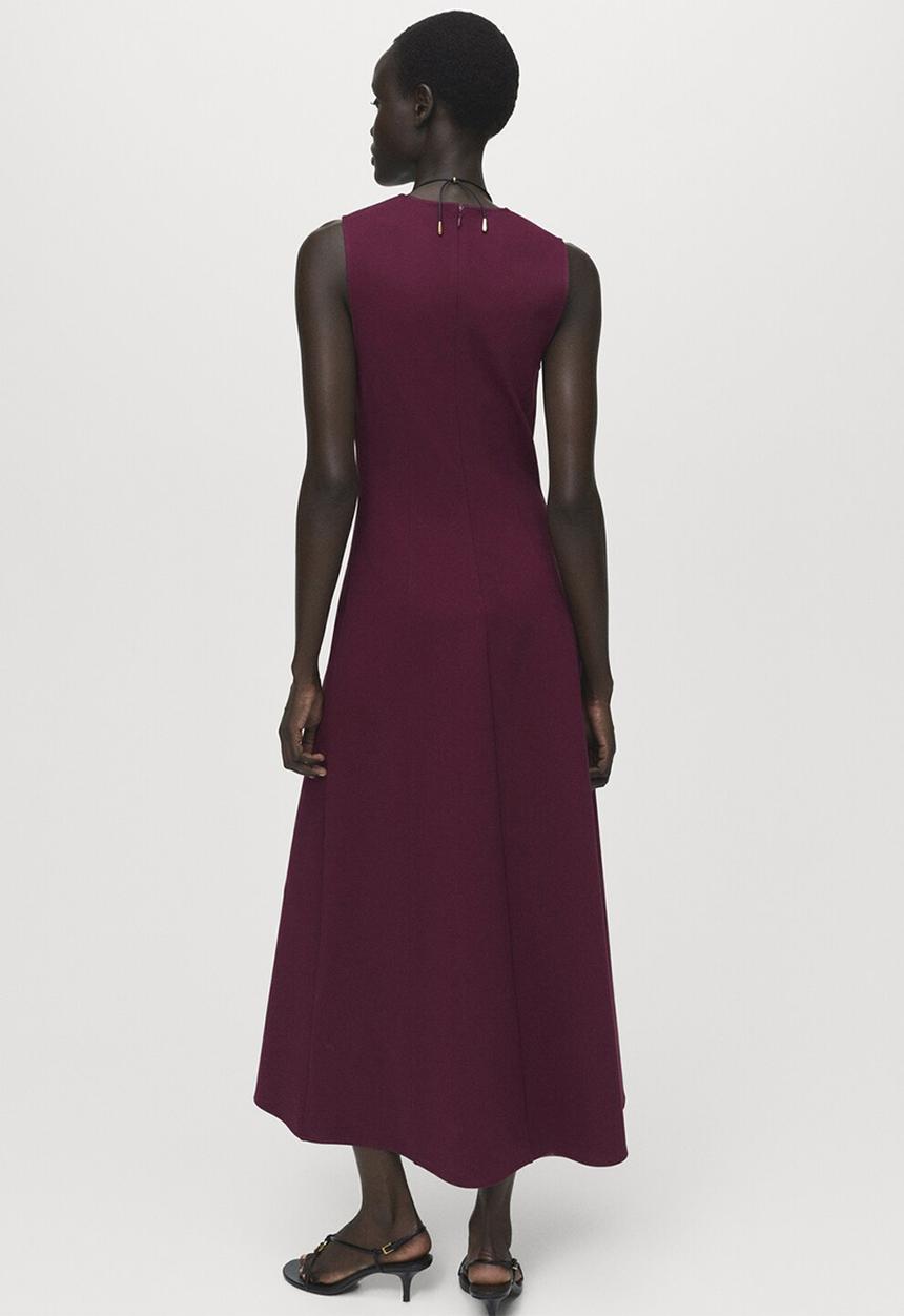 MANGO - Dress letizia -  dark red