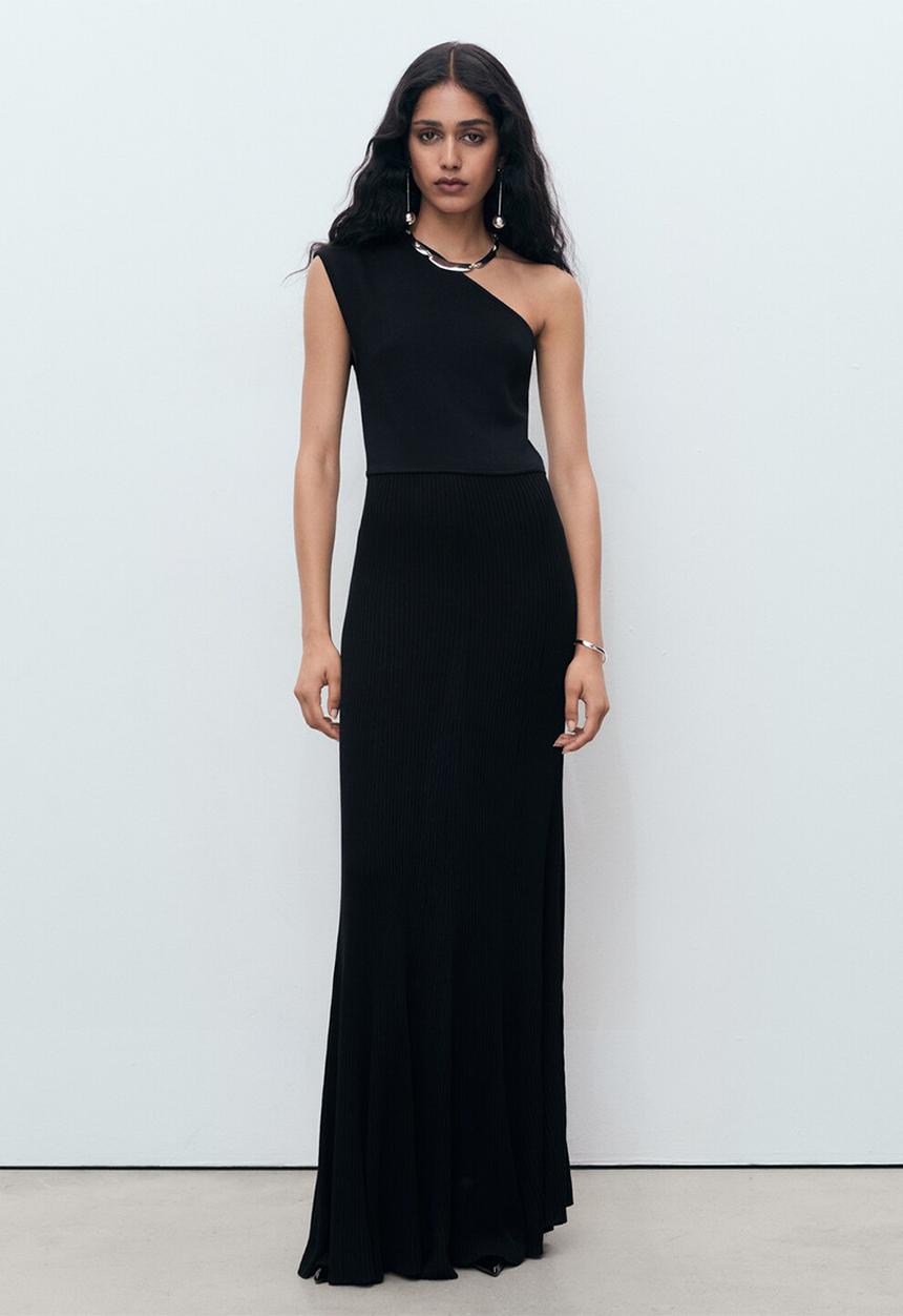 MANGO - Dress asim -  black
