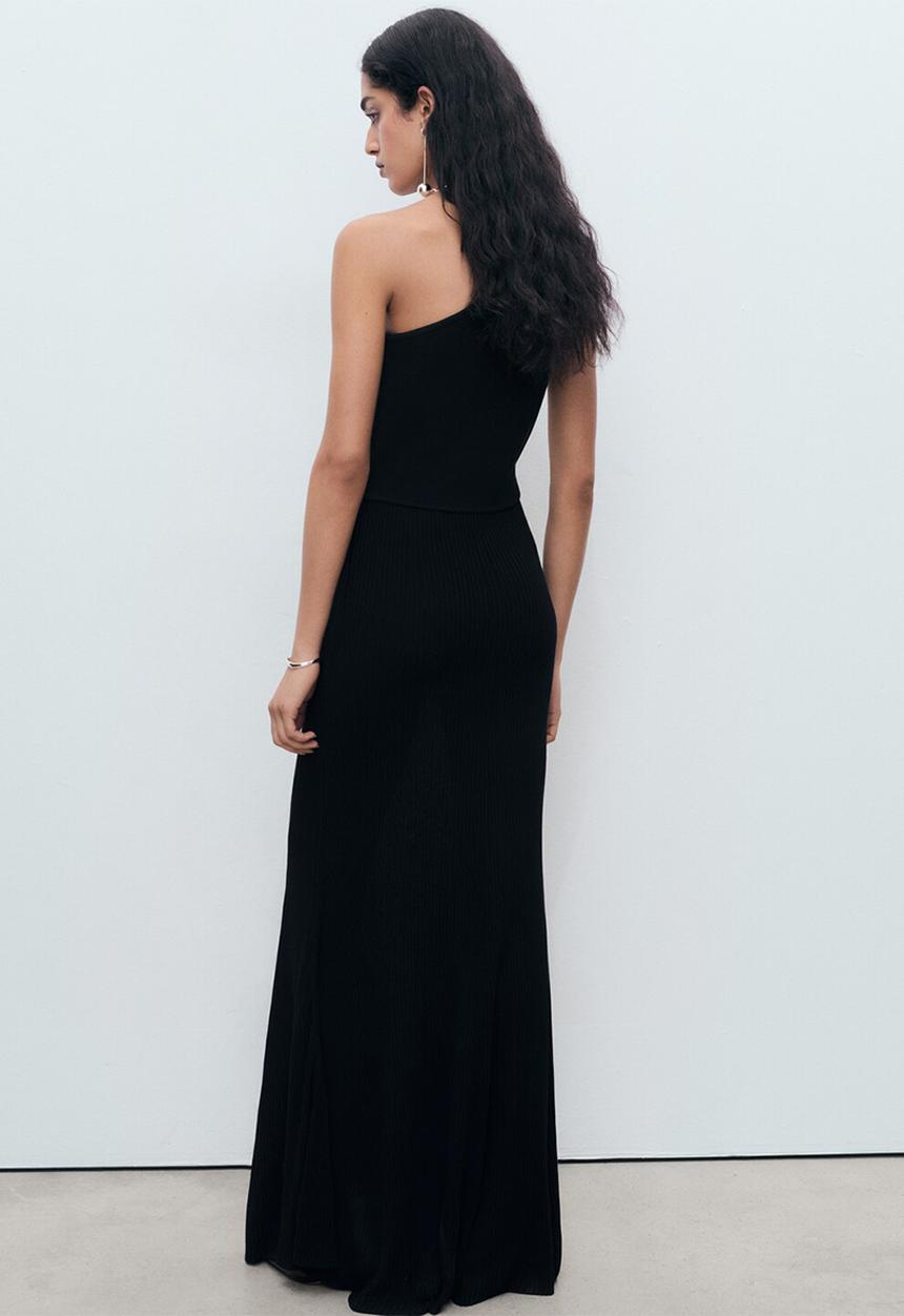 MANGO - Dress asim -  black