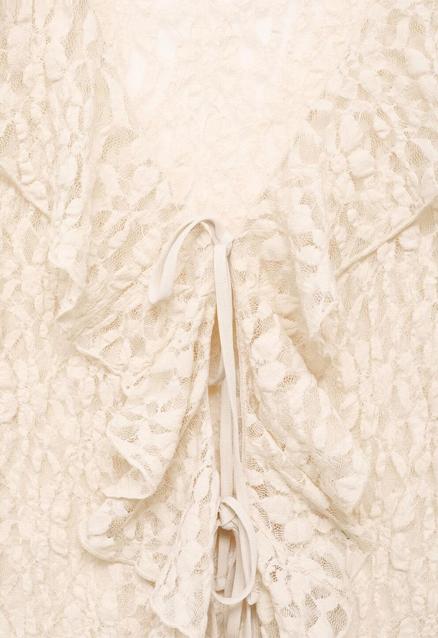 MANGO - Blusa castell - light beige