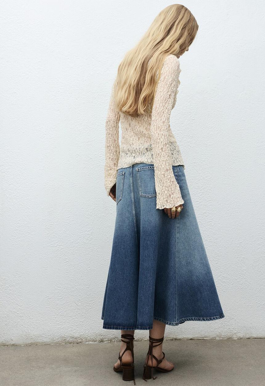 MANGO - Blusa castell - light beige