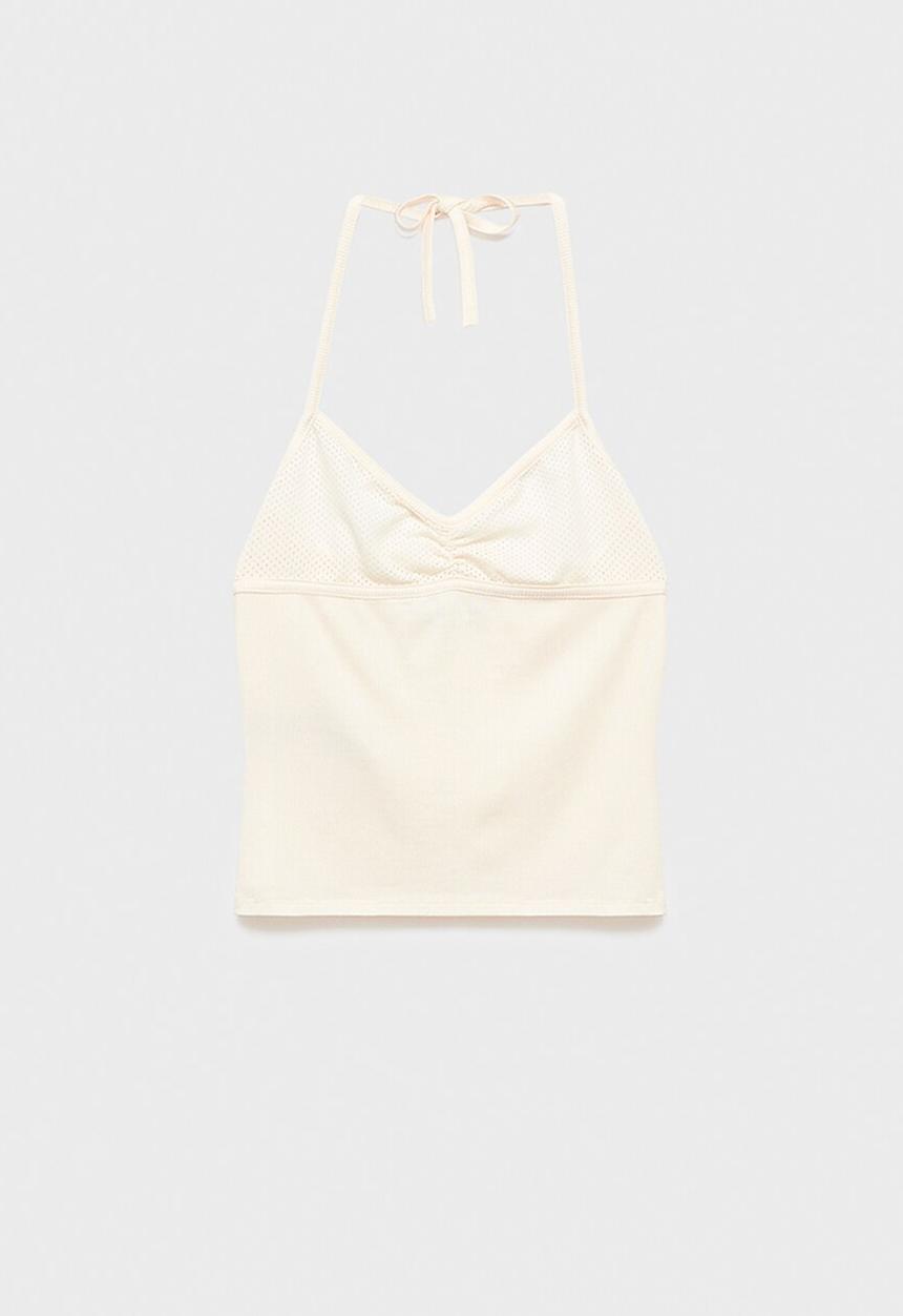 MANGO - Top copas - natural1