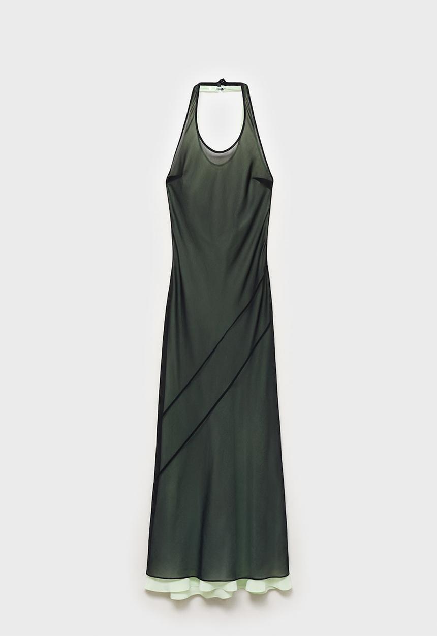MANGO - Dress perla -  black