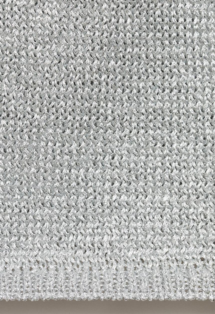 MANGO - Top marieta - silver