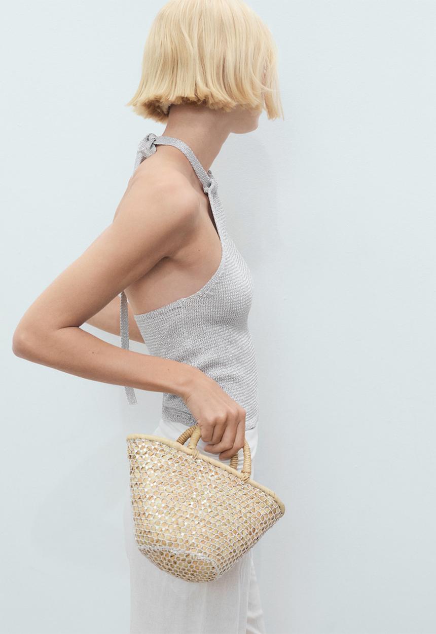 MANGO - Top marieta - silver