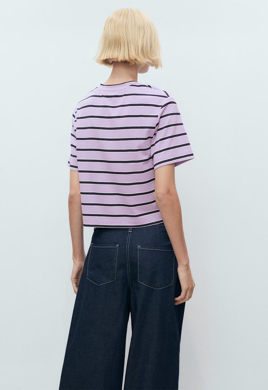 MANGO - T-shirt moca -  purple