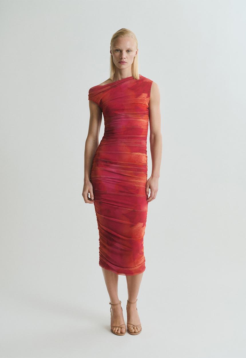 MANGO - Dress mira -  bright pink